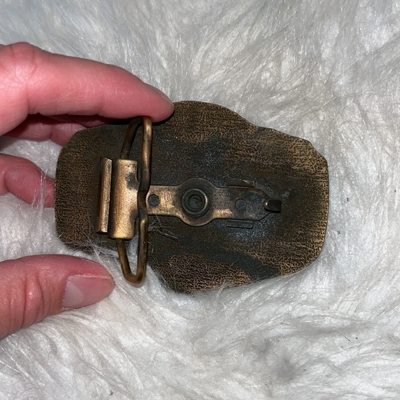 Iowa state fair belt buckle vintage 1984 Western cowboy cowgirl rodeo ranch - Picture 5 of 6